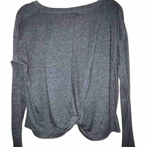 Athleta Open Back Activewear Top‎ Size M Gray Athleisure - Picture 4 of 7